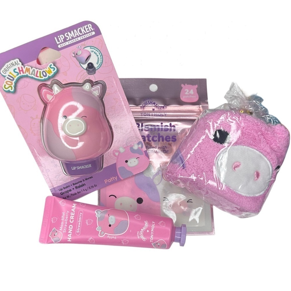 Squishmallows Patty Cow Spa Gift Bundle